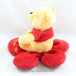 Winnie the Pooh Peluche DISNEY Fiore Rosso Ti amo