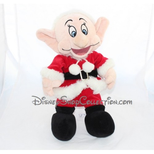 1461 peluche noel simplet disney store nain simplet en pere noel blanche neige 40 cm