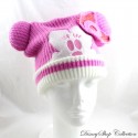 DISNEYLAND PARIS Minnie Beanie Gorro de lana rosa y blanco para adulto