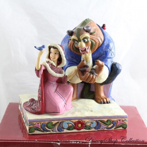 DISNEY TRADITIONS ENESCO - BELLE & BEAST RESIN FIGURE TALE AS OLD