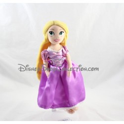 Poupée peluche Raiponce DISNEY STORE robe mauve 27 cm