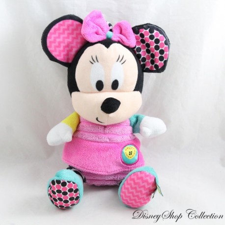 Minnie Plüsch DISNEY NICOTOY Glocke Pink Grünes Herz 27 cm