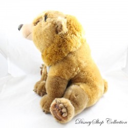 Peluche ours Kenaï DISNEY STORE Frère des Ours marron médaillon 34 cm