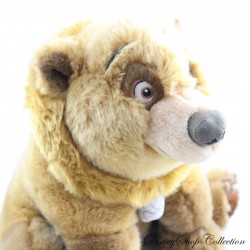 Peluche ours Kenaï DISNEY STORE Frère des Ours marron médaillon 34 cm