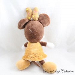 Peluche Minnie DISNEY couleur chocolat marron ventouse 32 cm