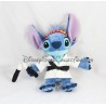 Peluche Disney Lilo e Stitch, Stitch travestito da nunchaku ninja 22cm