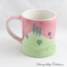 Mug Winnie l'ourson DISNEY STORE pastel rose vert ballons évasé sur le bas 9 cm