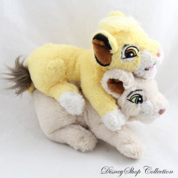 Plush Nala and Simba DISNEYLAND PARIS The Lion King Lion Cubs Brawler Play Disney 22 cm