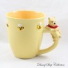 Taza en relieve Winnie the Pooh DISNEY STORE Bees 3D Taza de Cerámica Amarillo Naranja 11 cm