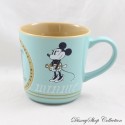 Tazza Topolino Minnie DISNEY STORE Coppia perfetta Fianco a fianco Mano nella mano blu marrone