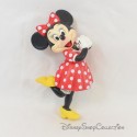 Figura Minnie DISNEYLAND PARIS vestido lunar rojo pvc blanco pata pinup 13 cm