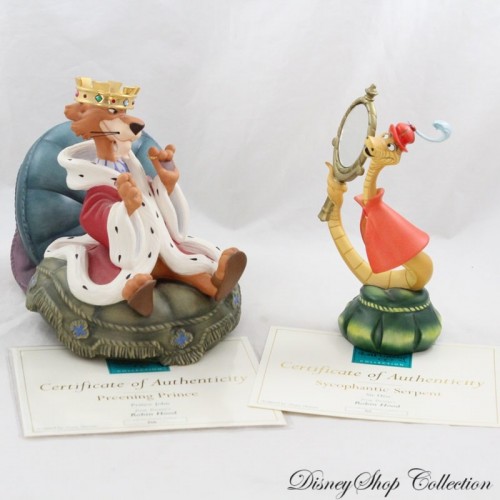 Vintage Disney Robin Hood Prince John Sir Hiss shops UNIQUE PAIR Figures Famosa