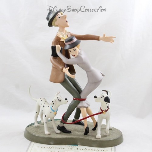 Roger and Anita WDCC DISNEY Figure The 101 Dalmatians Tangled-Up R...