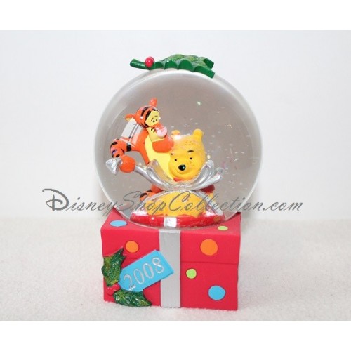 Snow globe Tigrou DISNEY brouette fleurs boule à neige 8 cm - Disne