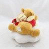 Winnie the Pooh Peluche DISNEY STORE Ti amo San Valentino Cupido Nuvola Ali d'Oro 20 cm