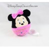 Peluche balle Minnie DISNEY NICOTOY oeuf rose noeud 9 cm