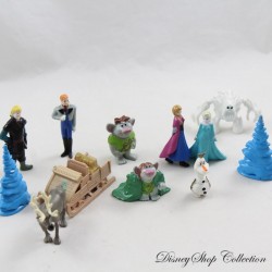 Lot de 12 figurines La Reine des neiges DISNEY ensemble Pvc playset