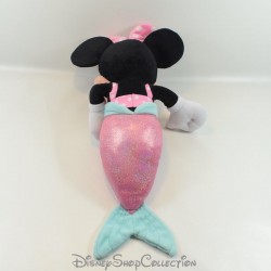 Peluche lumineuse Minnie DISNEY PRIMARK Minnie sirène que de poisson rose 50 cm