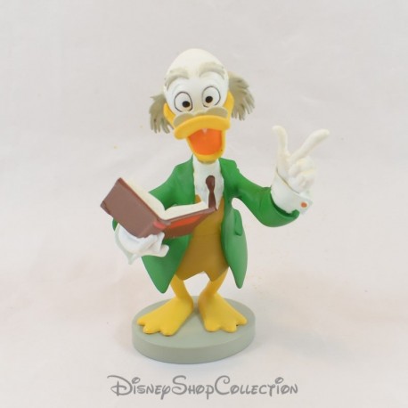 Figurine en résine canard Donald Dingue DISNEY Hachette savant Ludwig Von Drake 13 cm