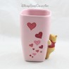 Winnie DISNEY STORE Pink Heart Embossed Mug