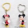 Schlüsselanhänger-Duo Mickey und Minnie DISNEYLAND PARIS magnetisches Herz