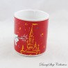 Mickey Tazza Caffè Espresso DISNEYLAND PARIS Espresso Fantasia Mago Castello Rosso Ceramica 7 cm