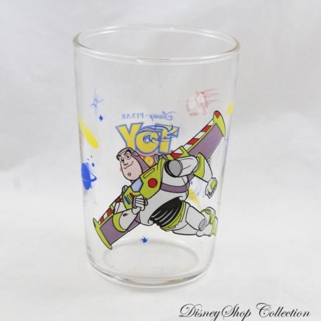 Verre Buzz l'éclair DISNEY PIXAR moutarde Amora Toy Story image sérigraphié