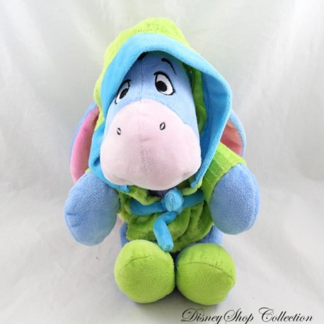 Peluche Eeyore DISNEY Nicotoy Accappatoio Accappatoio Verde Blu 30 cm