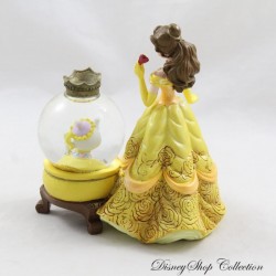 Palla di neve Princess Belle DISNEYLAND PARIS La Bella e la Bestia Palla di neve in resina Mrs Samovar 12 cm