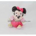 Mini doudou Minnie DISNEY NICOTOY rose boule oiseau 14 cm