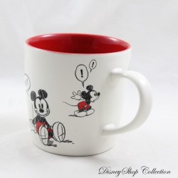 Tazza Topolino DISNEYLAND PARIS schizzo fumetto ceramica bianca Disney 8 cm