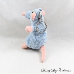 Porte clés peluche Rémy DISNEY Ratatouille rat bleu 11 cm