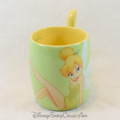 Mug Fée Clochette DISNEYLAND PARIS Tinker Bell vert tasse Disney 11 cm