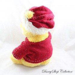 Peluche de Winnie the Pooh DISNEY STORE Parche Sombrero de Papá Noel 32 cm