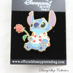 DISNEYLAND RESORT PARIS Lilo and Pink Stitch Valentines Day Red Heart Shirt Stitch Pin (R17)