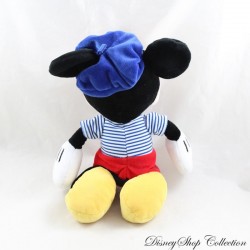 Peluche Mickey DISNEY Nicotoy Torre Eiffel parisina bordada azul blanco rojo 30 cm