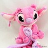Doudou mouchoir Angel DISNEY Simba Toys Lilo et Stitch rose 37 cm