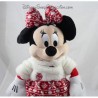 Peluche Minnie DISNEY STORE celebra fiesta Navidad falda lana 2015 43 cm