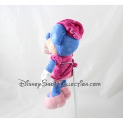 Peluche Minnie DISNEYLAND PARIS Mademoiselle Minnie bleu rose aimantée