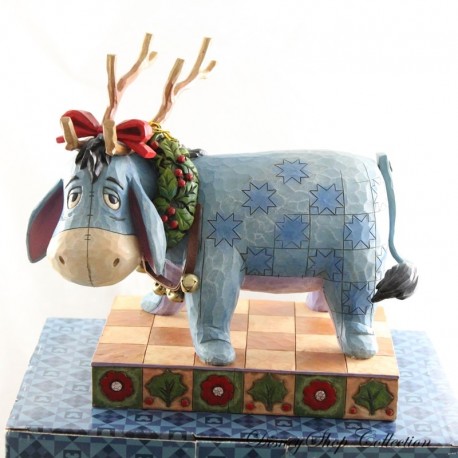 DISNEY Traditions Jim Shore Eeyore Vida de la Fiesta Navidad Figura Eeyore 23 cm