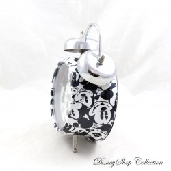 Mickey DISNEY reloj despertador campana estilo vintage blanco y negro 20 cm