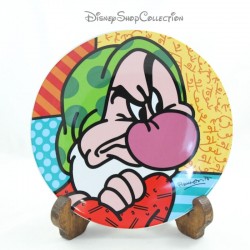 Assiette nain Grincheux BRITTO Disney Blanche Neige et les 7 nains