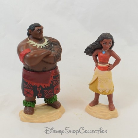 2er-Set DISNEY Jakks Vaiana und Chef Tui Figuren Spielset PVC 10 cm