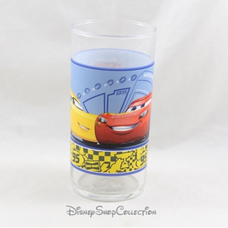 Glass Cars 3 DISNEY PIXAR Flash McQueen und Cruz Ramirez