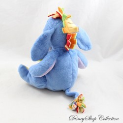 Plüsch Esel Eeyore DISNEY BABY Marienkäfer Bienen Blau Lila Stoffdruck 21 cm