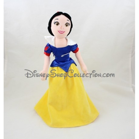 Poupée peluche Blanche Neige DISNEY NICOTOY robe jaune bleu 37 cm 