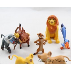 Set von 10 DISNEY Mufasa Rafiki Pumba Timon... PVC-Spielset