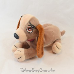 Vintage plush Lady DISNEY STORE Lady and the Tramp Brown Reclining 17 cm