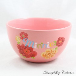 Ciotola Minnie DISNEYLAND PARIS fiori rosa ceramica floreale 16 cm