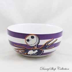 Jack Skellington Bowl DISNEY STORE The Nightmare Before Christmas Purple and White Ceramic 14 cm